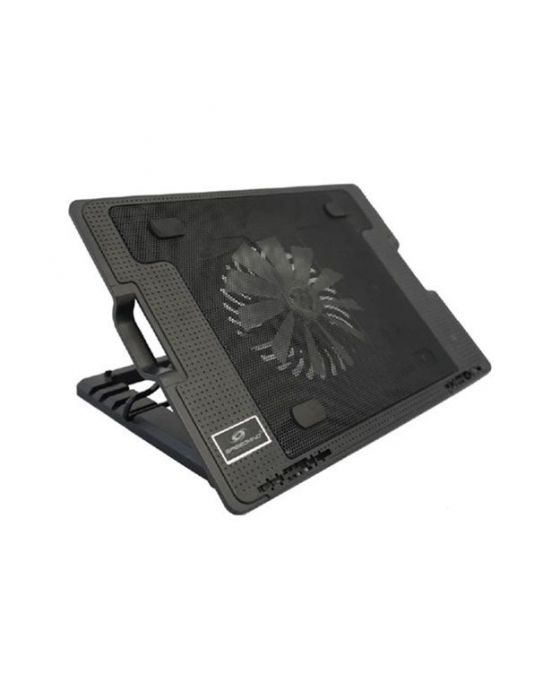 COOLER SPEEDMIND COS01 COOLING PAD NEGRO PARA NOTEBOOK 5 NIVELES 2 USB