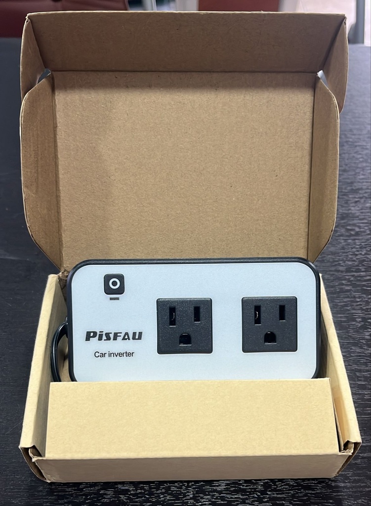 Adaptador de enchufe de auto DC de 12 V a 110 V CA, inversor de corriente de 200 W, salida con USB C de 20 W, cargador rápido USB USB (18 W)