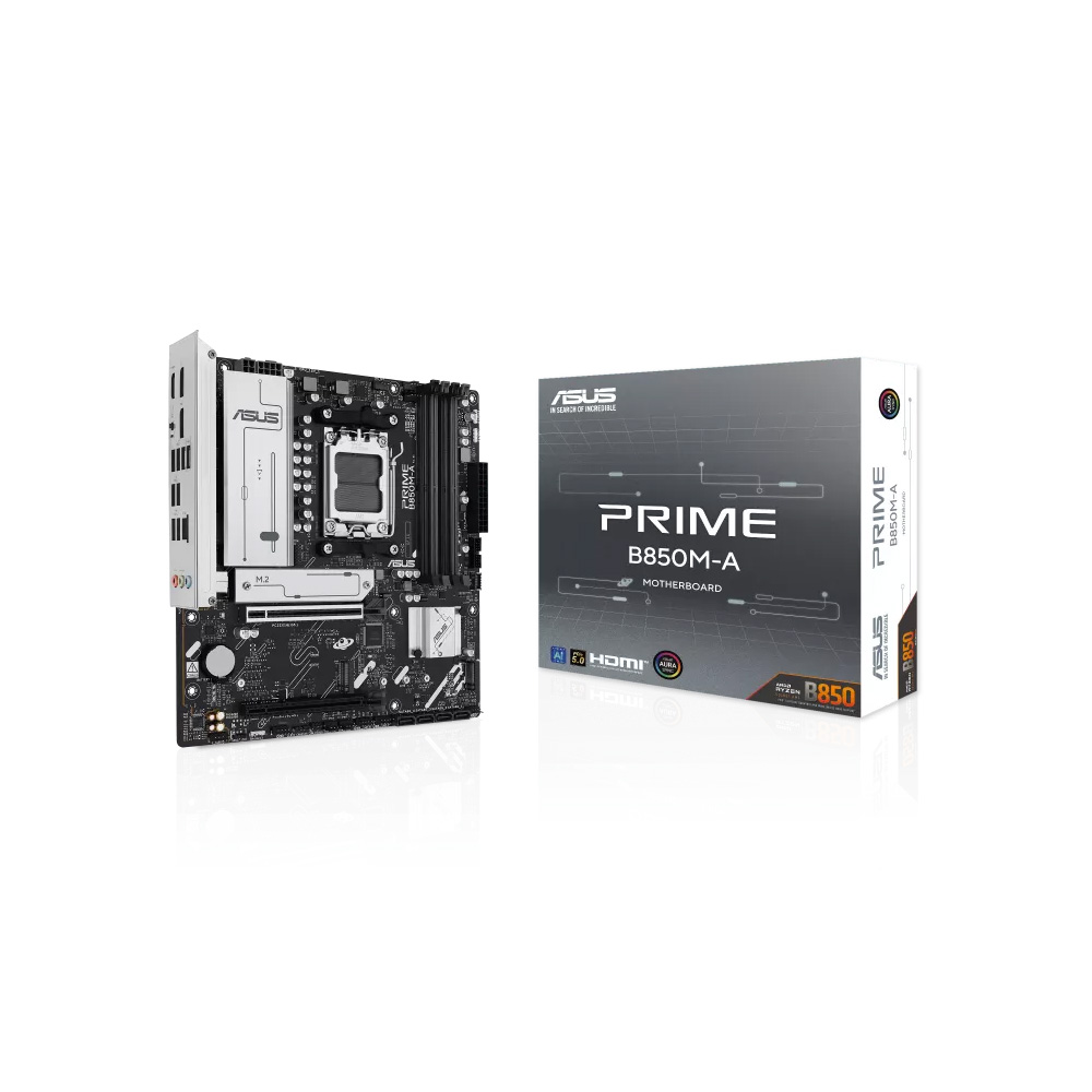 MAINBOARD ASUS PRIME B850M-A AM5 DDR5 4 SLOTS AI PC READY PCI-E 5.0