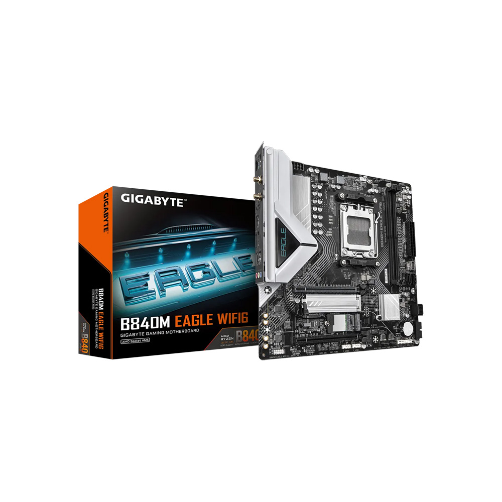 MAINBOARD GIGABYTE B840M EAGLE WIFI6 REV 1.0 / 1.1 MICRO ATX AM5 DDR5 