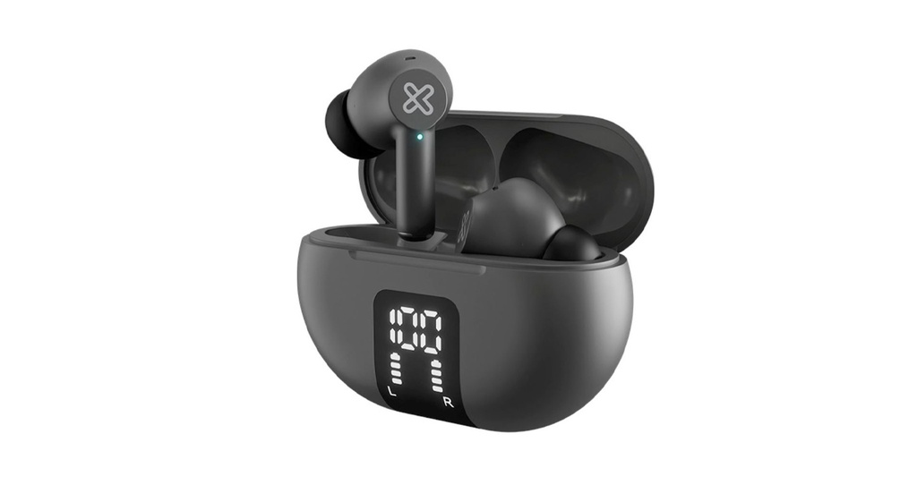 AUDIFONO + MICROFONO KLIP XTREME BLUETOOTH IN EAR EDGE BUDS - GRIS