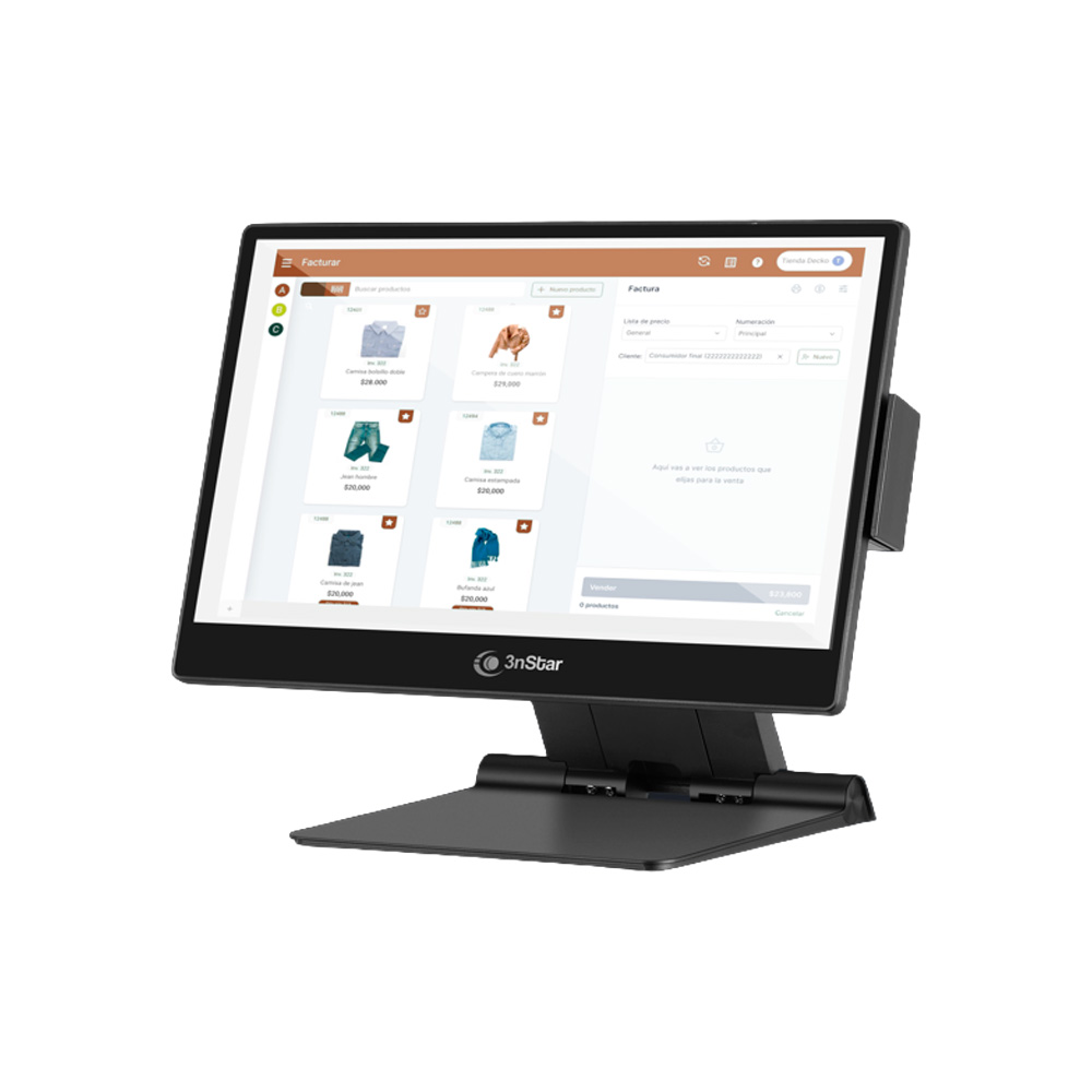 POS All in One 3NSTAR / I3 12TH GEN / 8GB RAM / 240GB SSD / CAPACITIVE TOUCH / WI-FI / Bluetooth / Windows 11