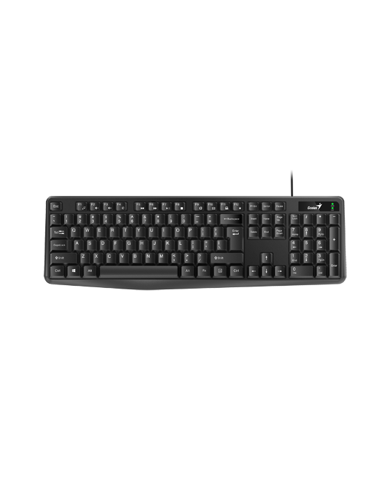 TECLADO GENIUS NEGRO / USB / RESITENTE DERRAMES