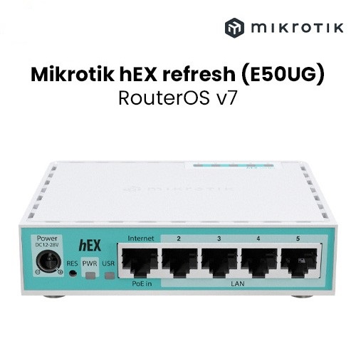 MIKROTIK ROUTERBOARD | 1X950MHz | 512MB | 5P 10/100/1000MBPS | Nivel: 4 | Modelo: hEX Refresh