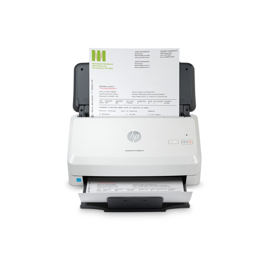 ESCANER HP SCANJET PRO 3000 S4 ADF 50 HOJAS 4000 PAG DIARIAS 40PPM / 80IPM