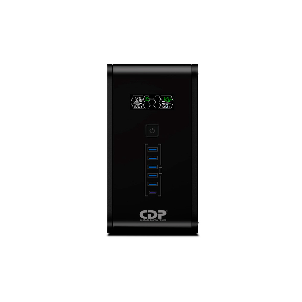 UPS INTERACTIVO SMART CDP R-SMART1510  /  1500VA / 900W / E / S:120V / 6 SALIDAS / SUP DE PICOS / PANTALLA LCD