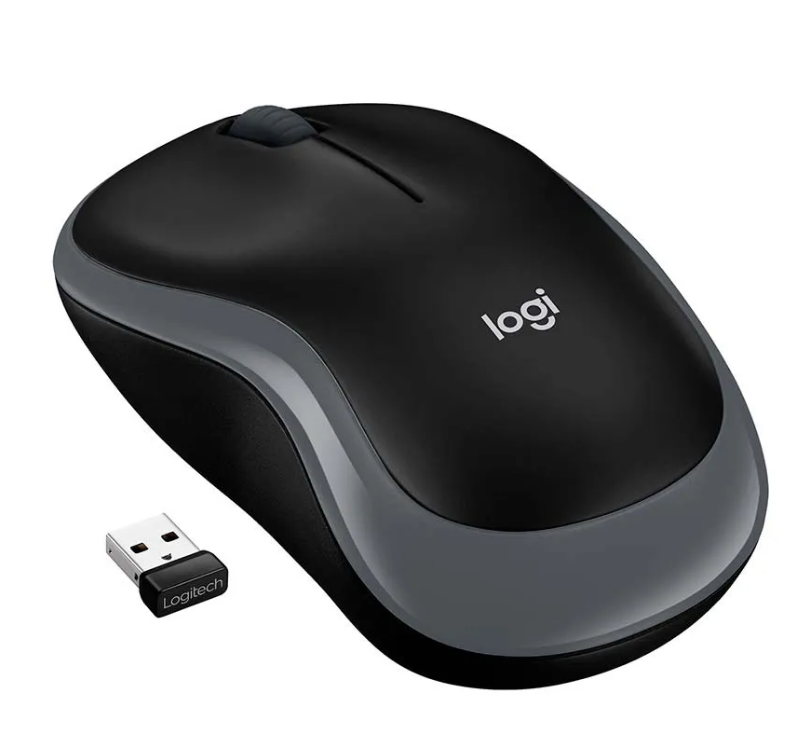 MOUSE LOGITECH INALAMBRICO M185 2.4GHZ USB GRIS