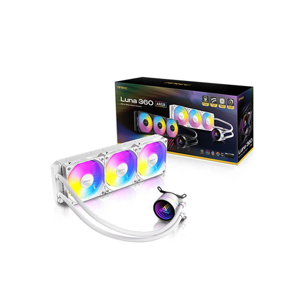 COOLER ANTEC LUNA 360 ARGB WHITE COMPATIBLE LGA1700 AM4 AM5