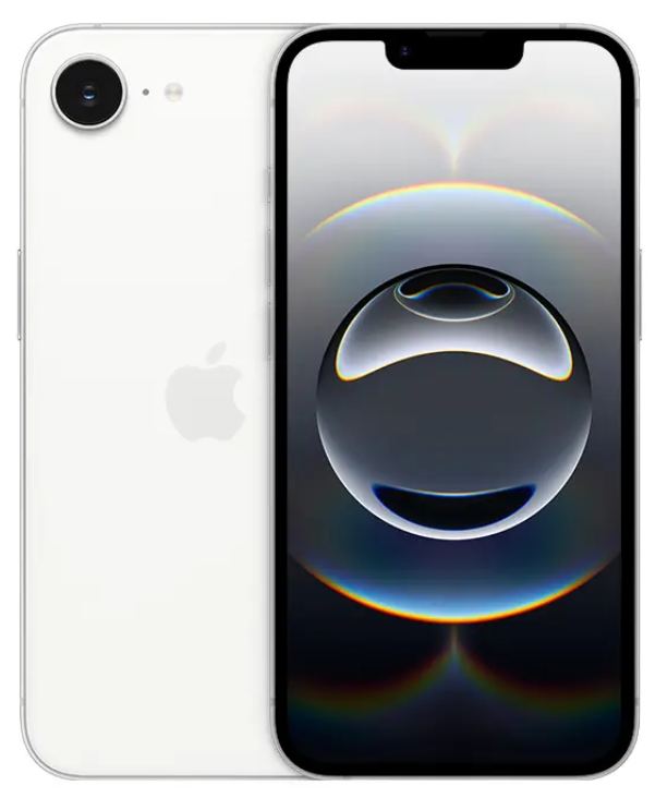 CELULAR APPLE 16E / 8GB RAM / 128GB / PRINCIPAL 48MP / FRONTAL 12MP / 6.1 PULG WHITE 