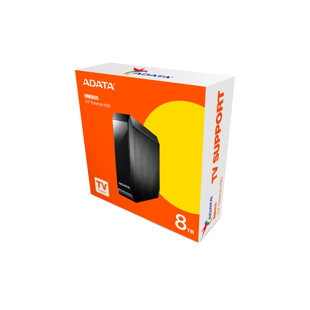 DISCO ADATA HDD EXTERNO HM800 8TB BLACK USB 3.2 GEN1