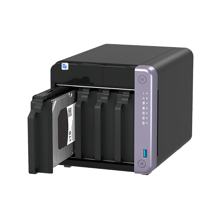 NAS STORAGE / 4 Bahias / AL524 QC 4GB 512MB 4x3.5Inch / 2.5Inch / 2.5Inch-SSD 2.5G / 10GB Ether
