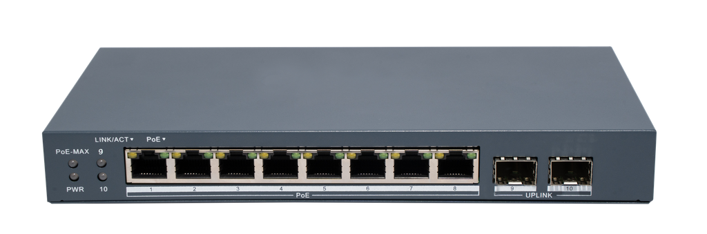 Switch POE inteligente Gigabit de 8 puertos