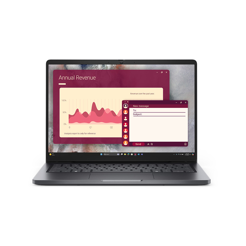 Notebook DELL PRO 16 BLACK / 16 PULG FHD / INTEL CORE 7 150U / 16GB DDR5 5600 / 512 GB SSD / W11 PRO