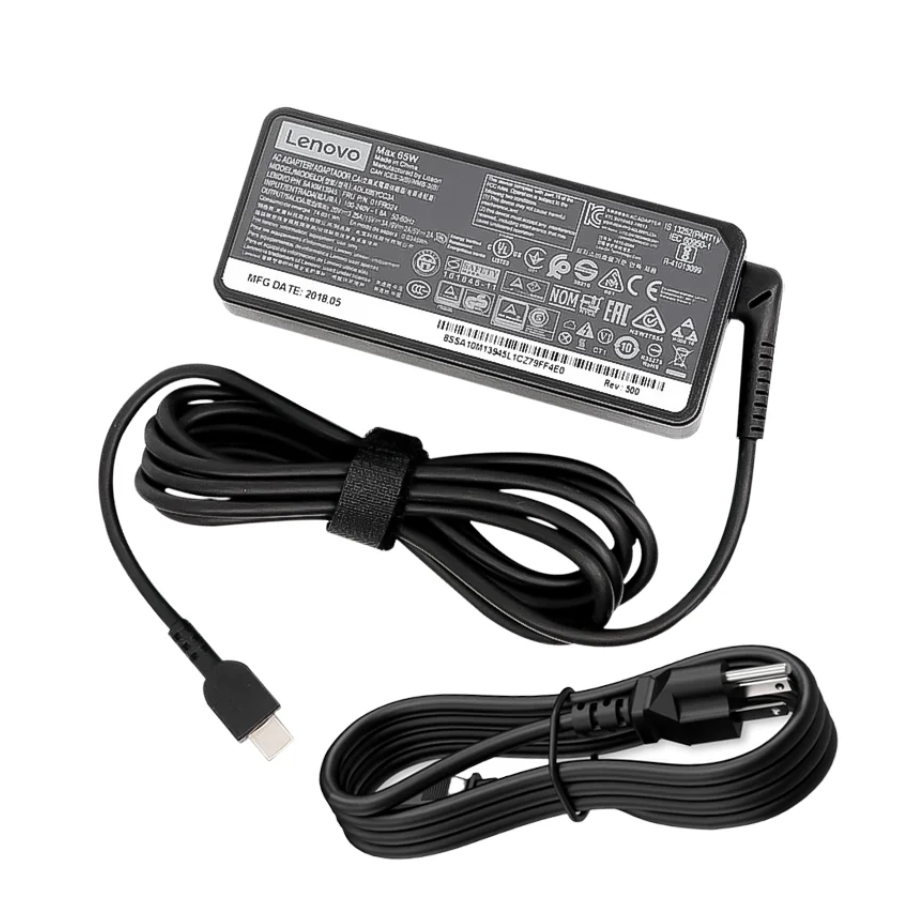 Cargador tipo c lenovo 65w