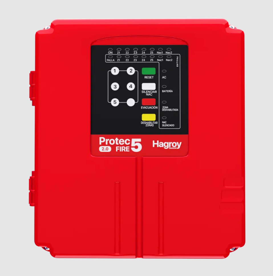 PANEL DE ALARMA PROTEC FIRE 5 2.0 SMD/THD 110VAC