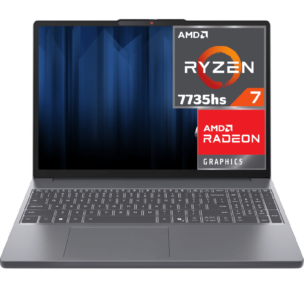 LAPTOP LENOVO IDEAPAD / RYZEN 7 7735HS / 16GB RAM DDR5 / 512GB SSD / 15,3" WUXGA (1920 x 1200) / Luna Grey
