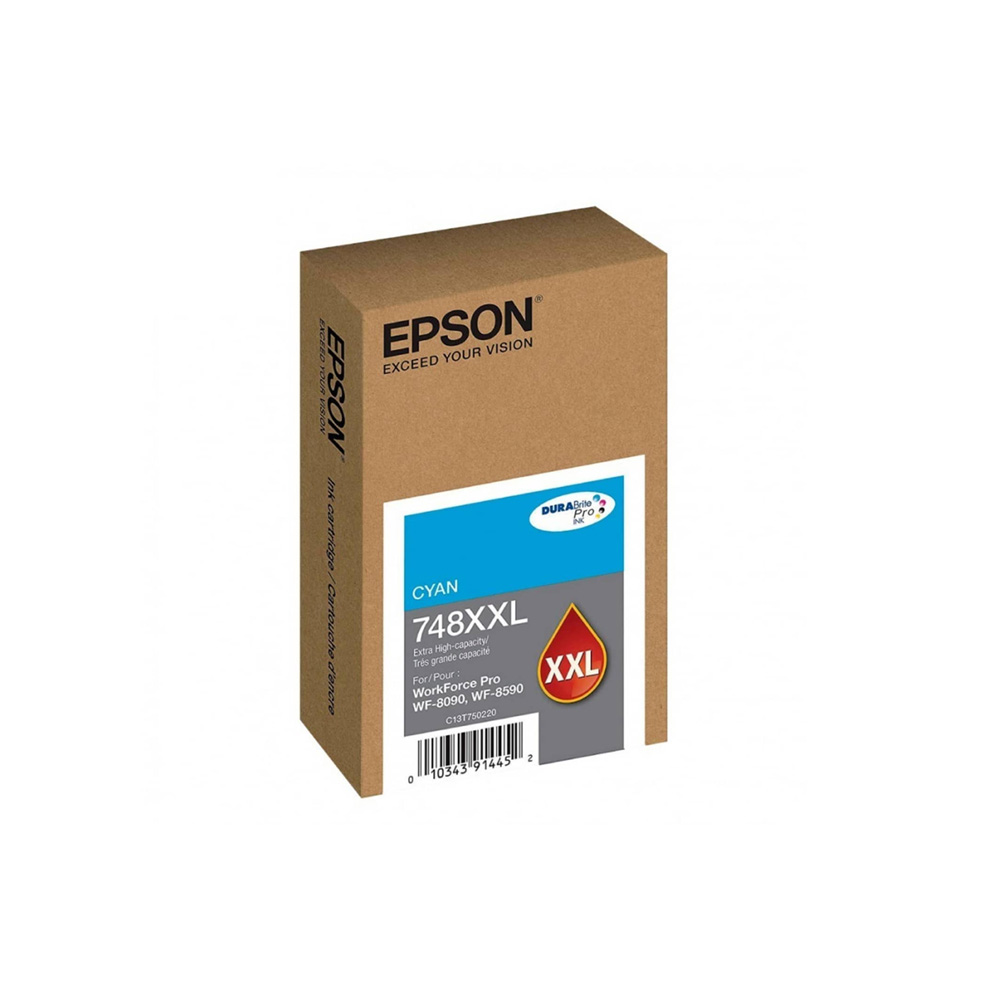 TINTA EPSON T748XXL CYAN WF 6090/6590 7000 PAG