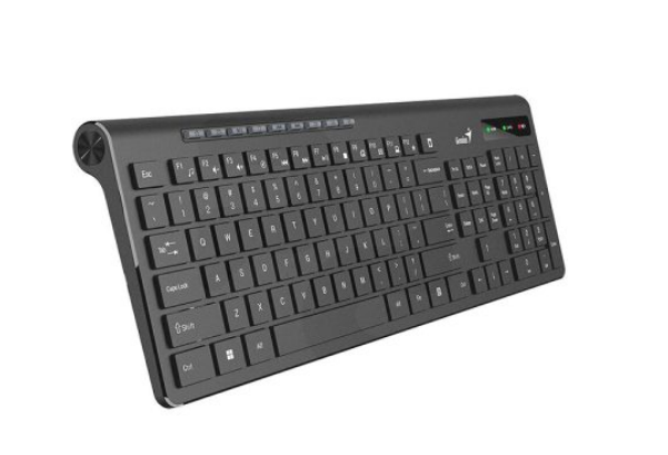 TECLADO WIRELESS GENIUS SLIM STAR 7230 NEGRO / RF 2.4GHZ / TECLAS MULTIMEDIA 9