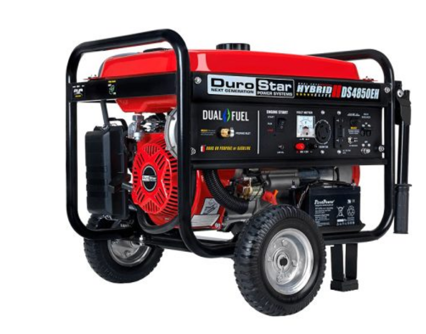 GENERADOR DUROSTAR/PORTATIL 4850W DUAL FUEL GASOLINA/PROPANO ARRANQUE ELECTRICO