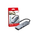 HUB GENIUS USB-C A 5 PUERTOS / USB-A (2) / USB-C (1) / HDMI (1) / PD CARGA (1) /WIN / MAC
