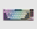 TECLADO MSI FORGE GK600 TKL SKY US / MECANICOS SWITCH PURPLE / HOT-SWAPPABLE / PANTALLA LCD 1,6 PULGADAS INTUITIVA / CONECTIVIDAD TRI MODE / 26 TECLAS ANTI GOSTHING 