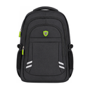MOCHILA NOTEBOOK / NYLON / 15.6INC. / NEGRA CON LOGO VERDE