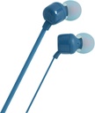 JBL - Headphones - T110 Wired In-ear Blue Blue