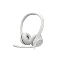 HEADSETS LOGITECH H390 / USB-A / MIC. CANCEL. RUIDO / CABLE 1.9M / 100KHZ / BLANCO